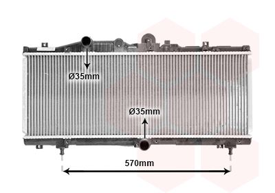 VAN WEZEL Radiators, Motora dzesēšanas sistēma 17002166